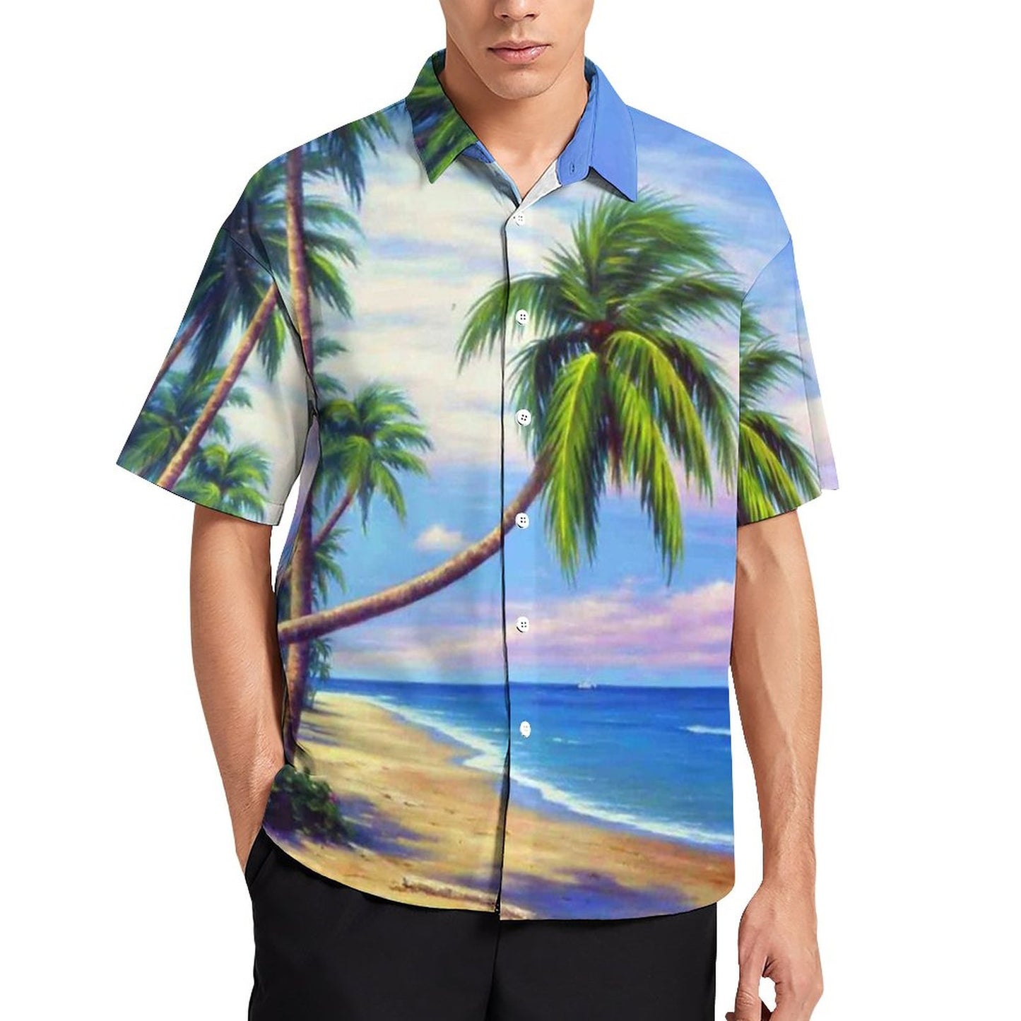 Men's Hawaiian Print Resort Shirt 2304109195
