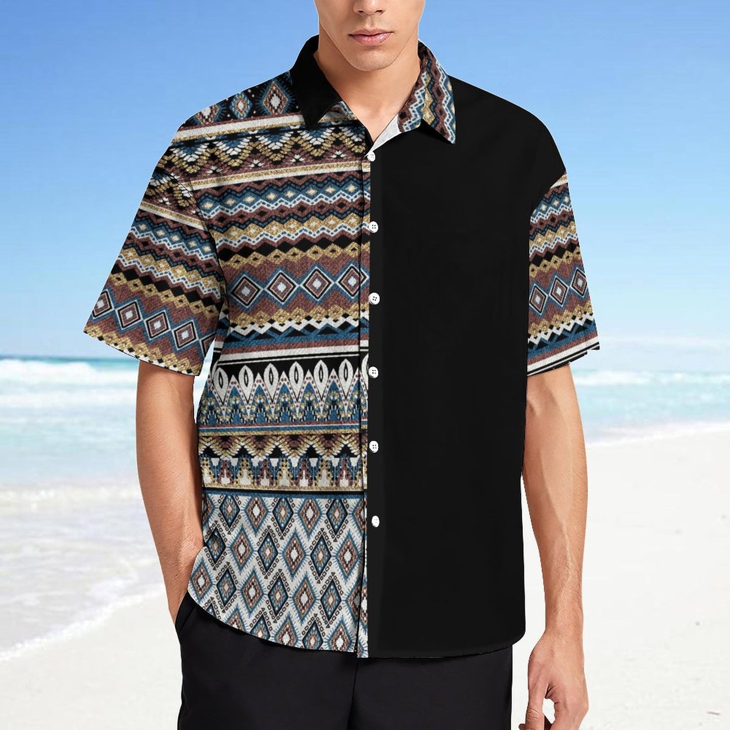 Men's Fashion Casual Printed Short Sleeve Shirts 2306101720