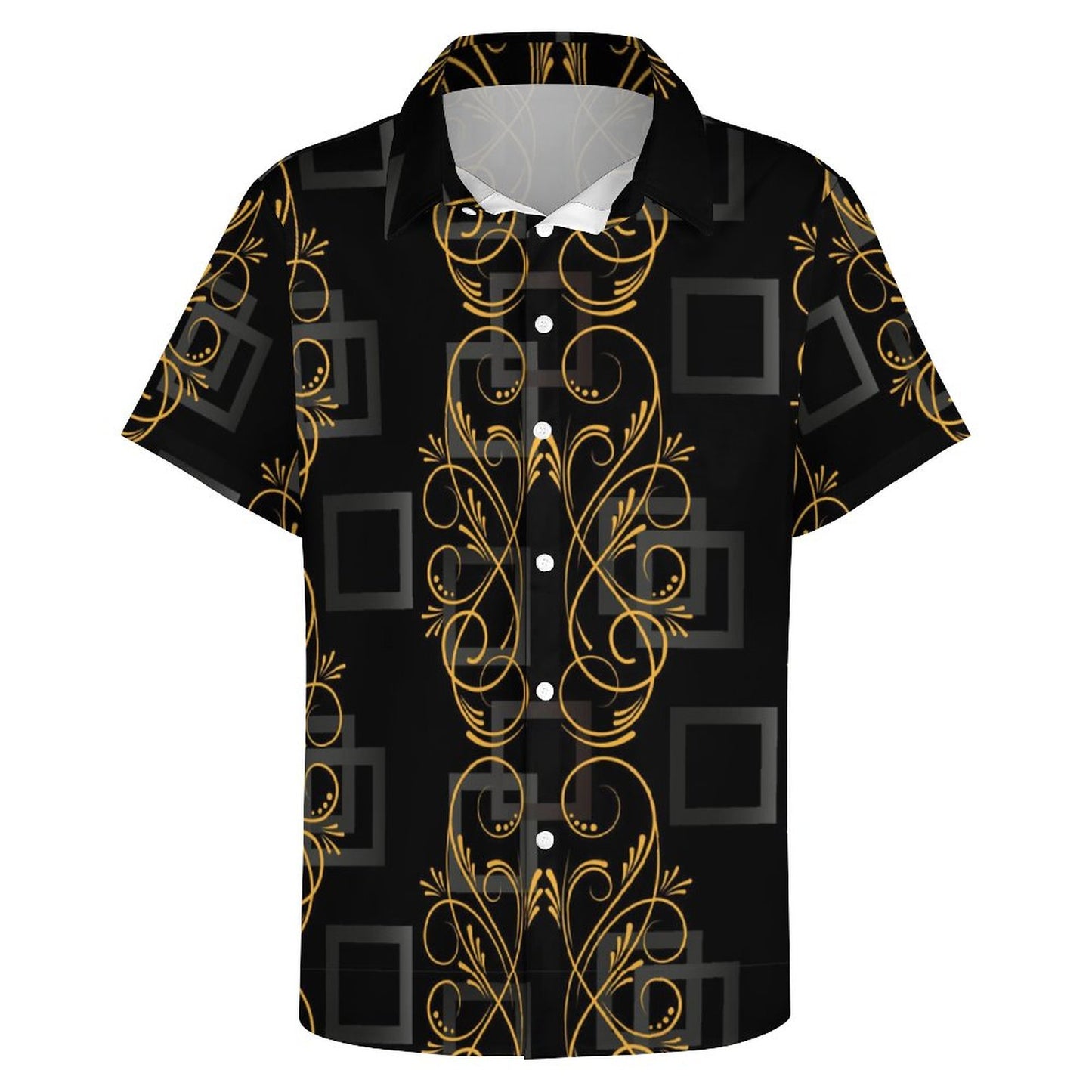 Men's Fashion Casual Printed Short Sleeve Shirts 2306101337