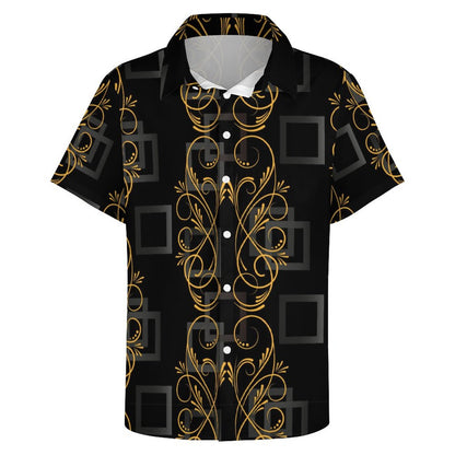 Men's Fashion Casual Printed Short Sleeve Shirts 2306101337