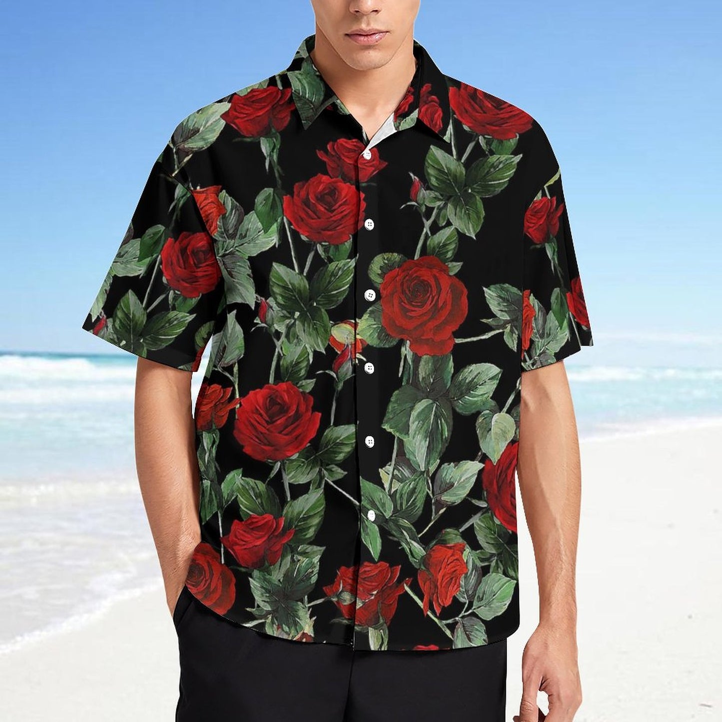 Men's Fashion Casual Printed Short Sleeve Shirts 2305107067