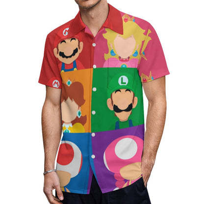 Men's Hawaiian Casual Short Sleeve Shirt 2307100348