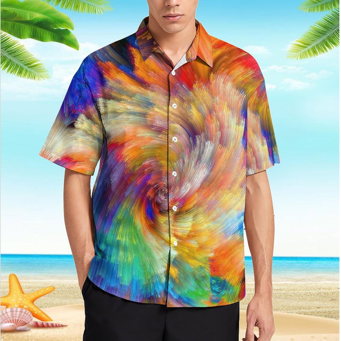 Men's Hawaiian Print Resort Shirt 2304109196