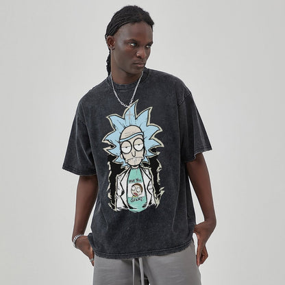 Unisex Vintage Solid Wash T-Shirts 2305103414