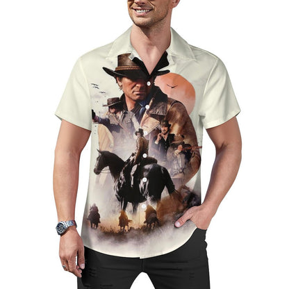 Men's Hawaiian Casual Short Sleeve Shirt 2305101801