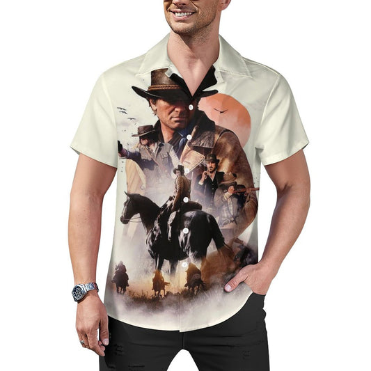 Men's Hawaiian Casual Short Sleeve Shirt 2305101801