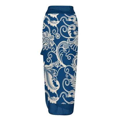 Casual Printed One-Piece Swimsuit And Cover Up 2305102479