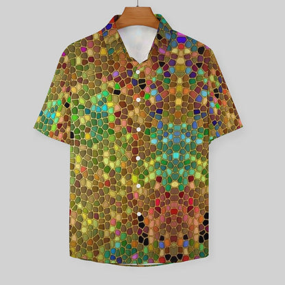 Men's Fashion Casual Printed Short Sleeve Shirts 2306101715