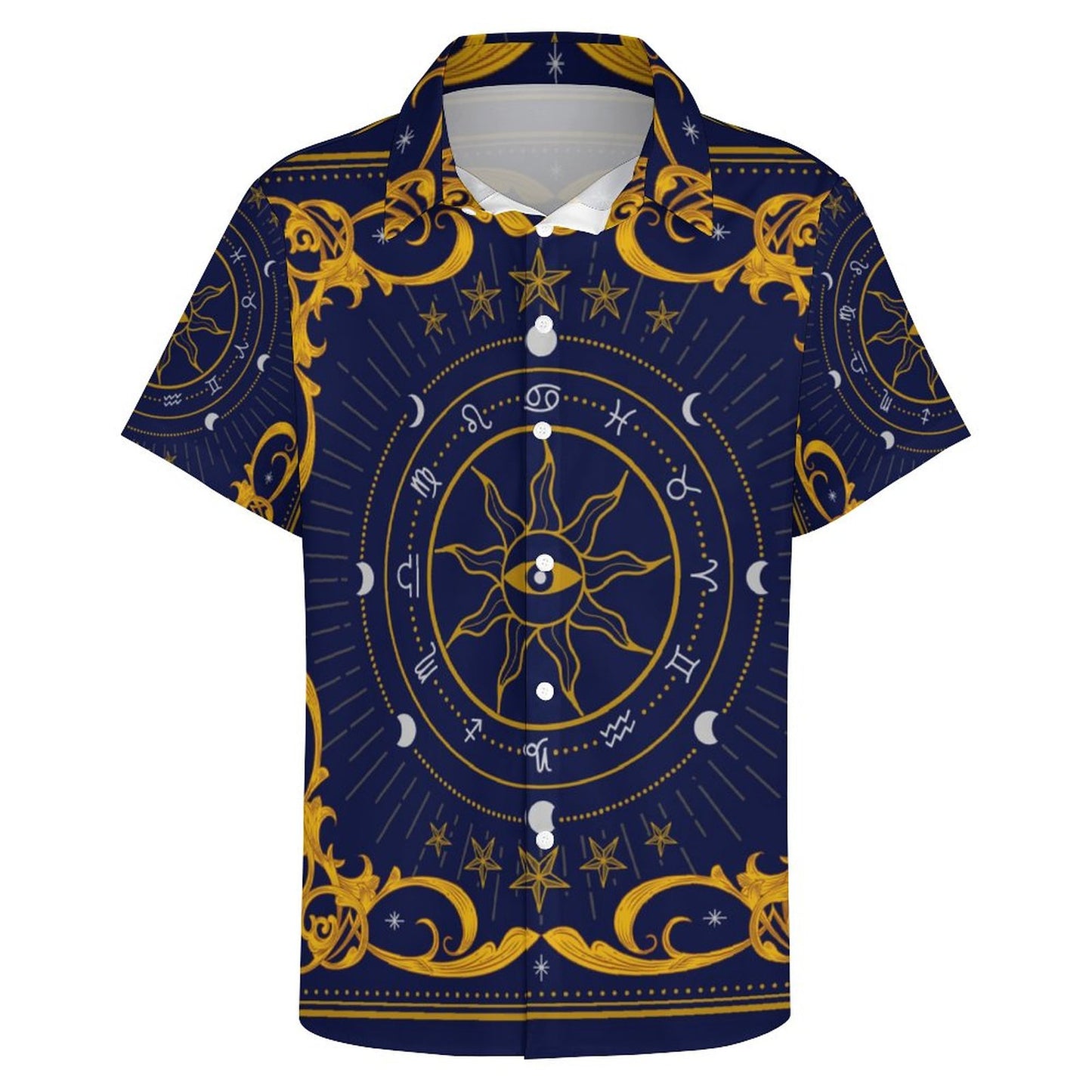 Men's Fashion Casual Printed Short Sleeve Shirts 2306100963