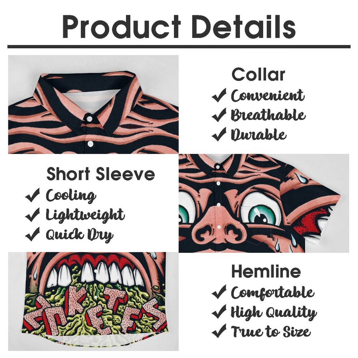 Men's Hawaiian Casual Short Sleeve Shirt 2306103694
