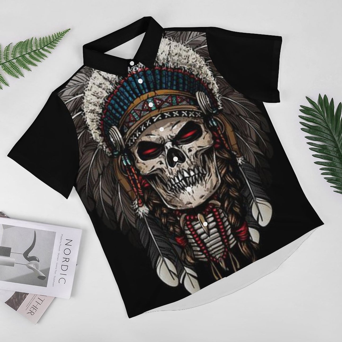 Men's Fashion Casual Printed Short Sleeve Shirts 2306105065