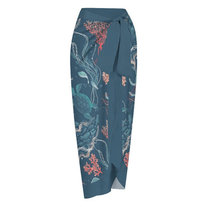 Casual Printed One Piece Swimsuit And Cover Up 2305104934