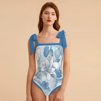 Fashion Printed One Piece Swimsuit And Cover Up 2306103045
