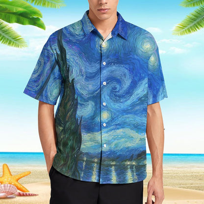 Men's Hawaiian Print Resort Shirt 2305101784