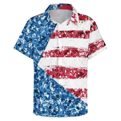 Men's Fashion Casual Printed Short Sleeve Shirts 2306103816