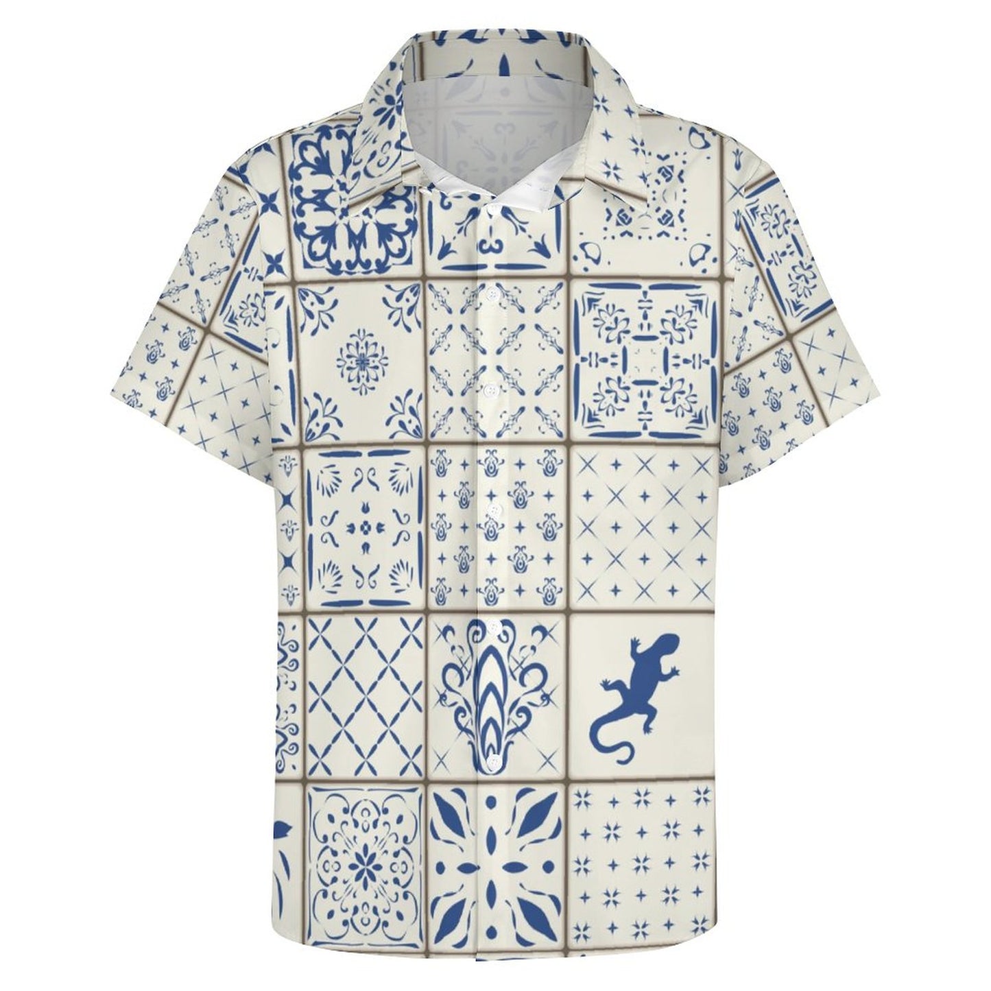 Men's Fashion Casual Printed Short Sleeve Shirts 2306100448