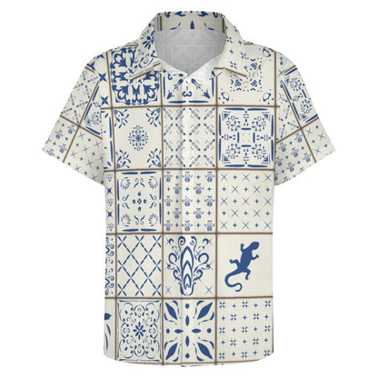 Men's Fashion Casual Printed Short Sleeve Shirts 2306100448