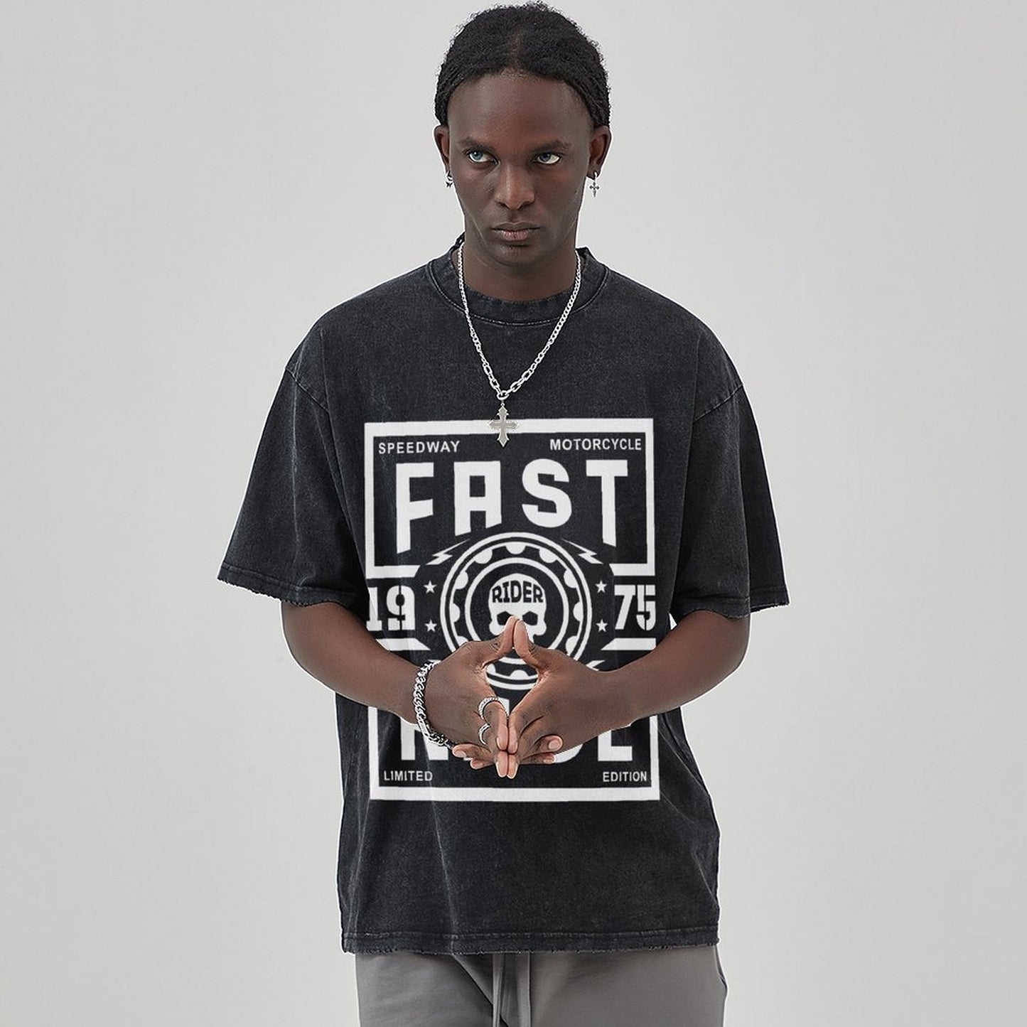 Unisex Vintage Solid Wash T-Shirts 2305102844