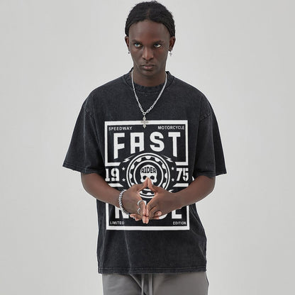 Unisex Vintage Solid Wash T-Shirts 2305102844
