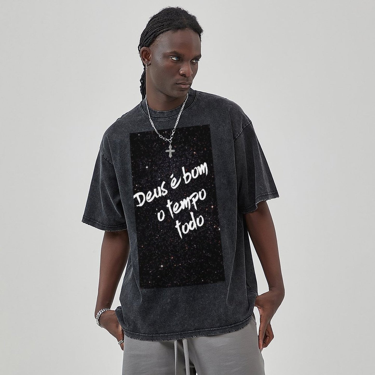 Unisex Vintage Solid Wash T-Shirts 2305103949