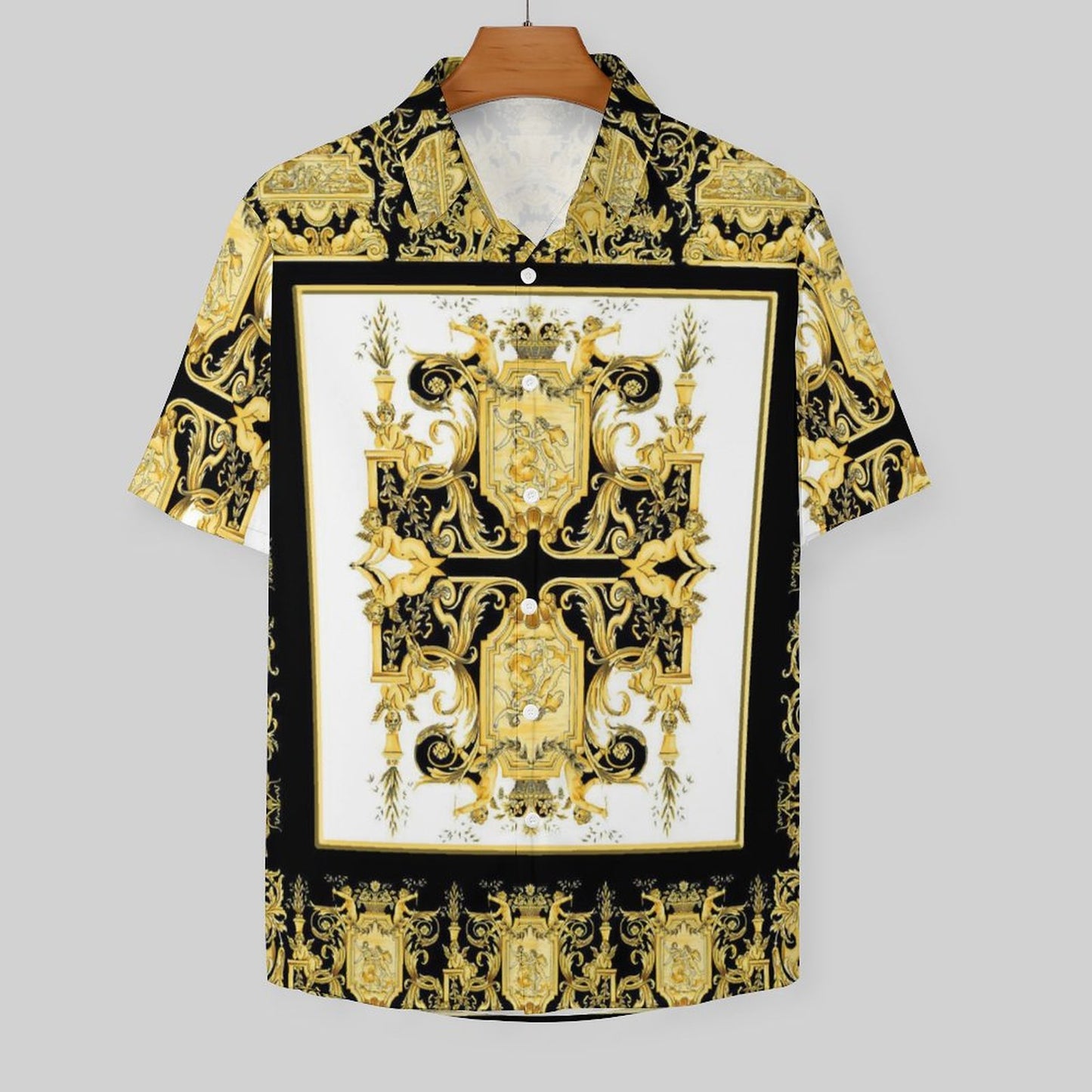 Men's Fashion Casual Printed Short Sleeve Shirts 2306101132