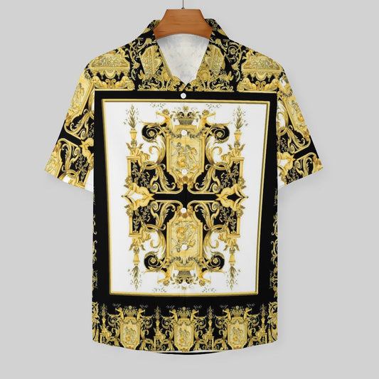 Men's Fashion Casual Printed Short Sleeve Shirts 2306101132
