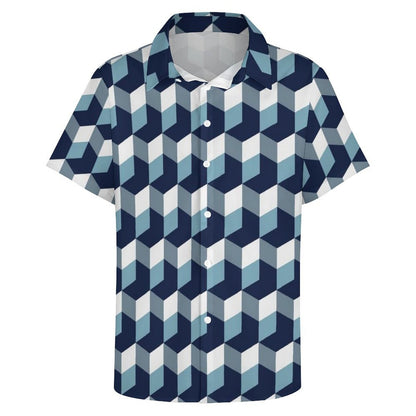 Men's Fashion Casual Printed Short Sleeve Shirts 2306101896