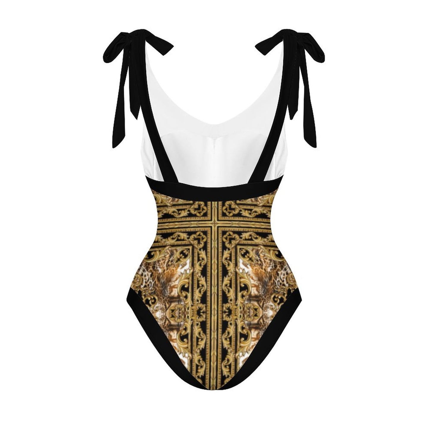 Casual Printed One-Piece Swimsuit And Cover Up 2305102875