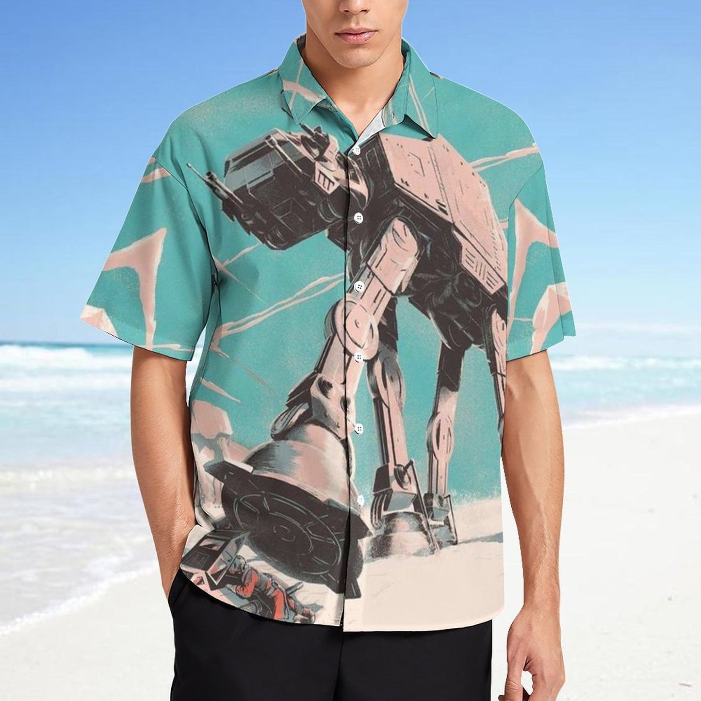 Men's Fashion Casual Printed Short Sleeve Shirts 2306101603
