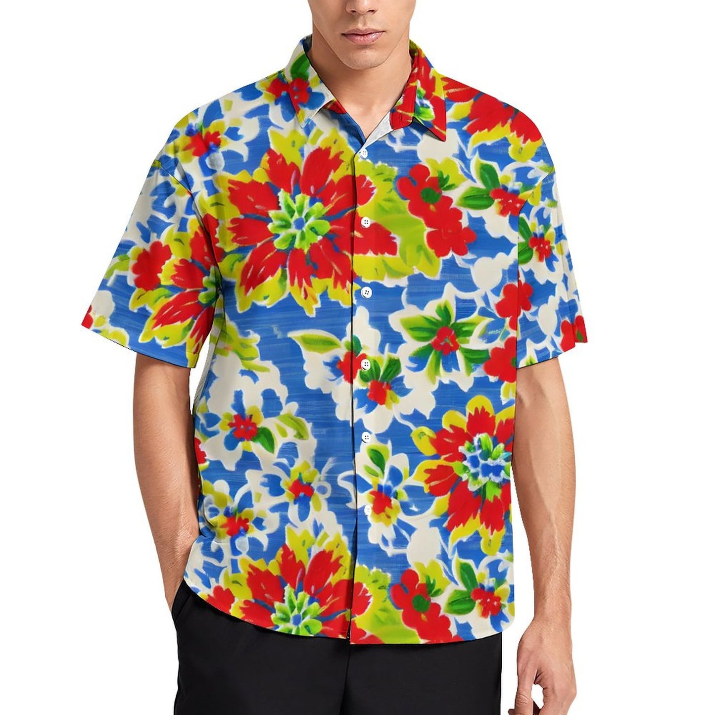 Men's Fashion Casual Printed Short Sleeve Shirts 2306101738