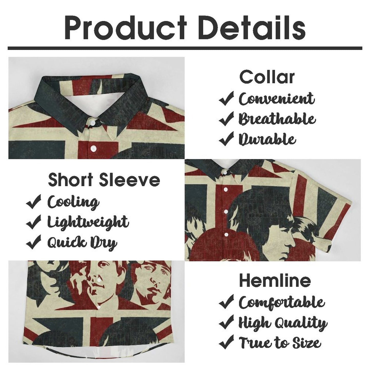 Men's Hawaiian Casual Short Sleeve Shirt 2306104149
