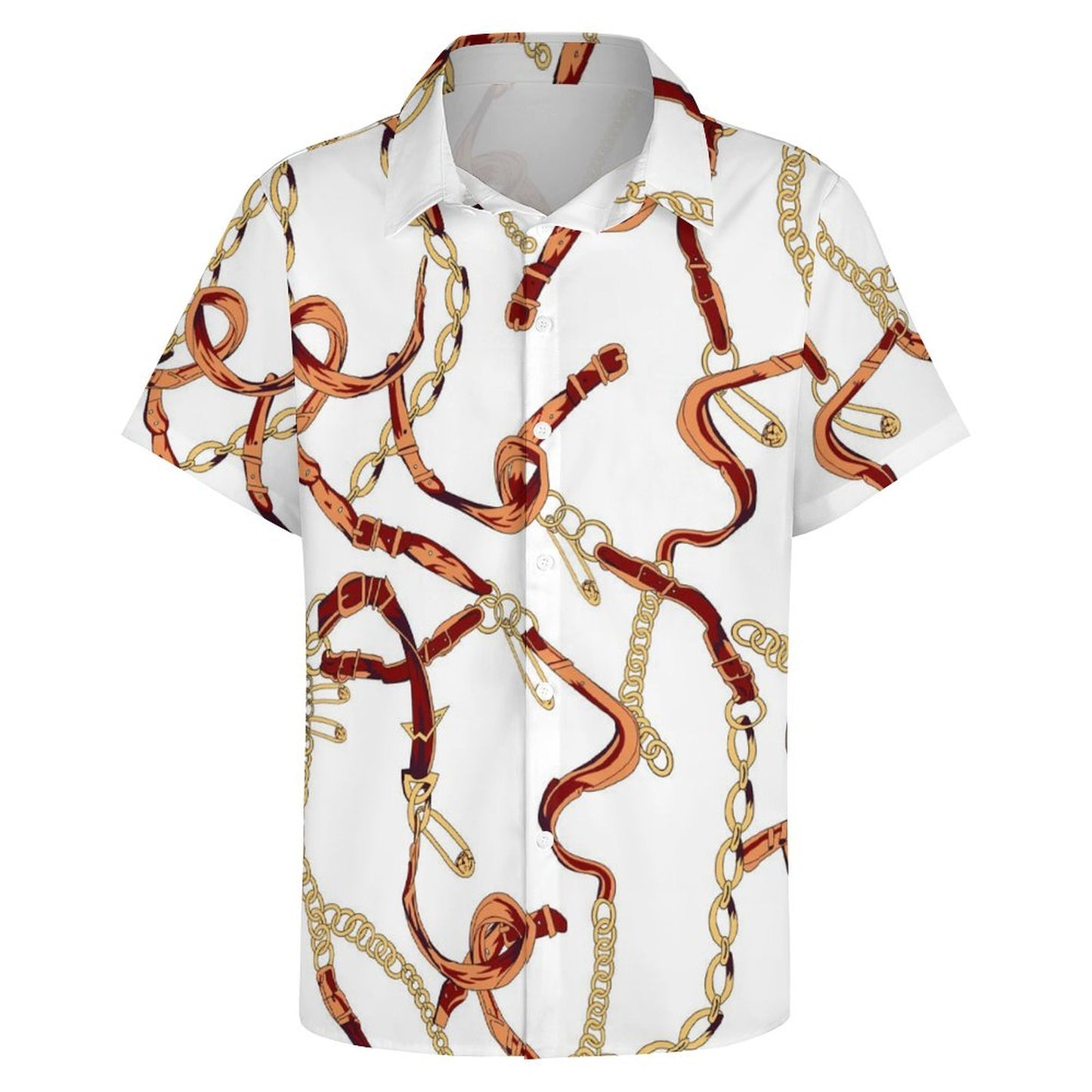 Men's Fashion Casual Printed Short Sleeve Shirts 2306100788