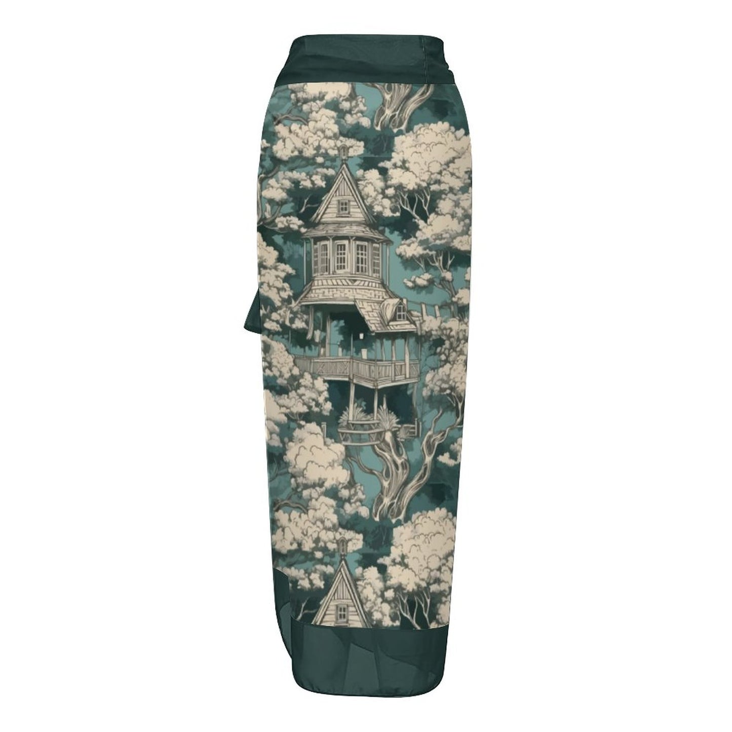 Casual Printed One-Piece Swimsuit And Cover Up 2305102460