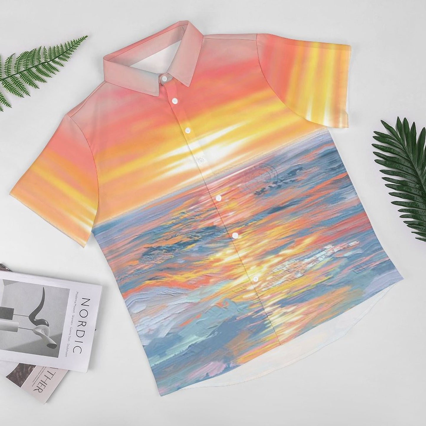 Men's Hawaiian Print Resort Shirt 2304109873