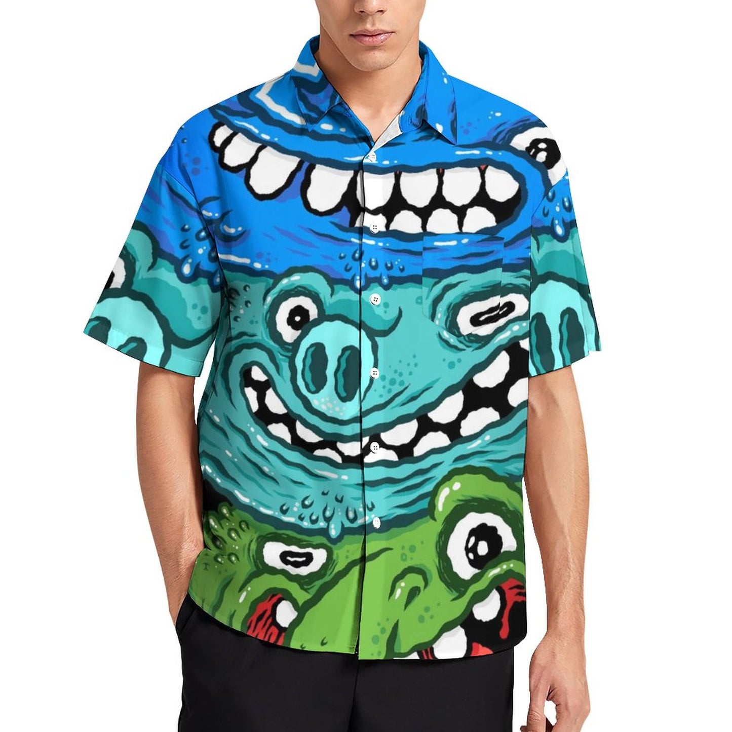Men's Hawaiian Casual Short Sleeve Shirt 2306103695