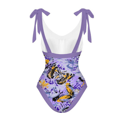 Casual Printed One-Piece Swimsuit And Cover Up 2305102425