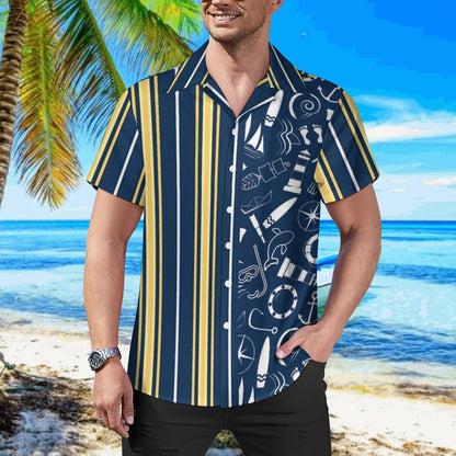 Men's Hawaiian Print Casual Shirt 2304104637
