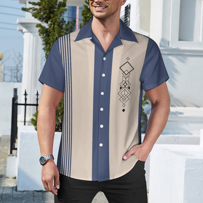 Men's Hawaiian Print Casual Shirt 2304104792