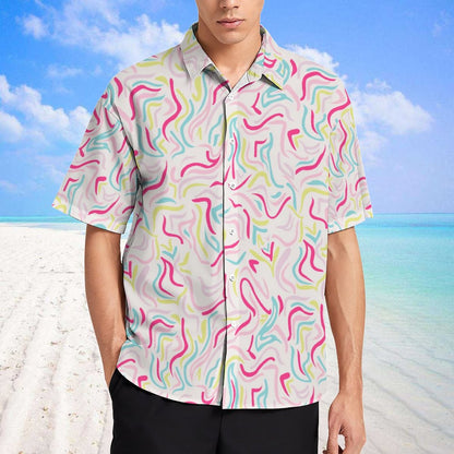 Men's Fashion Casual Printed Short Sleeve Shirts 2305107051