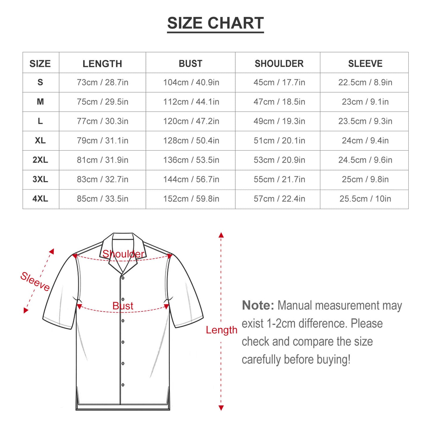 Men's Hawaiian Print Casual Shirt 2304108621
