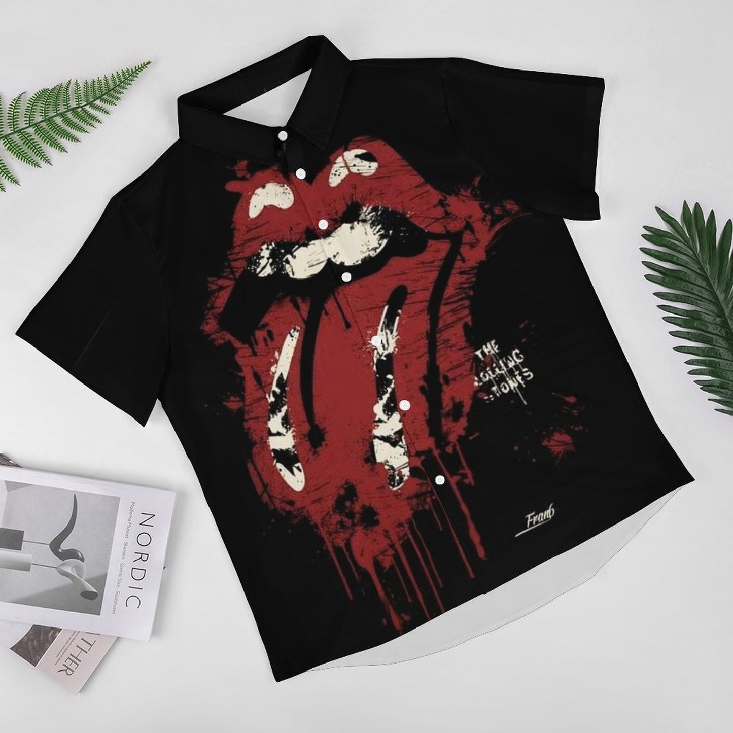 Men's Fashion Casual Printed Short Sleeve Shirts 2306101498