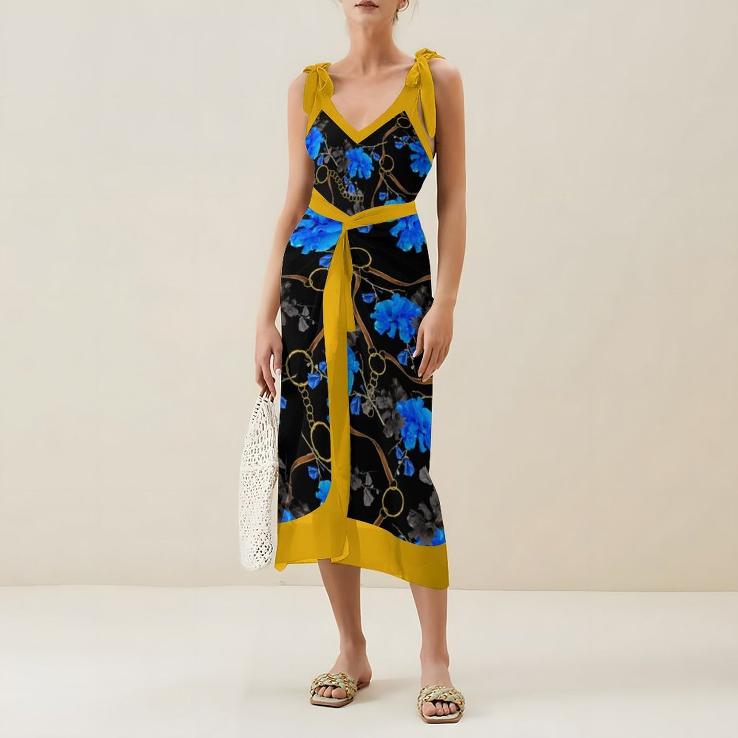 Casual Printed One-Piece Swimsuit And Cover Up 2305102694