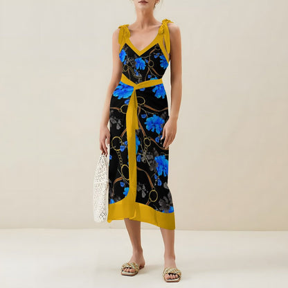 Casual Printed One-Piece Swimsuit And Cover Up 2305102694