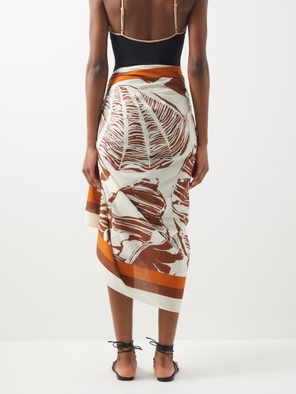 Solid Cutout One-Piece Swimsuit and Coverup