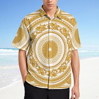 Men's Fashion Casual Printed Short Sleeve Shirts 2306100954