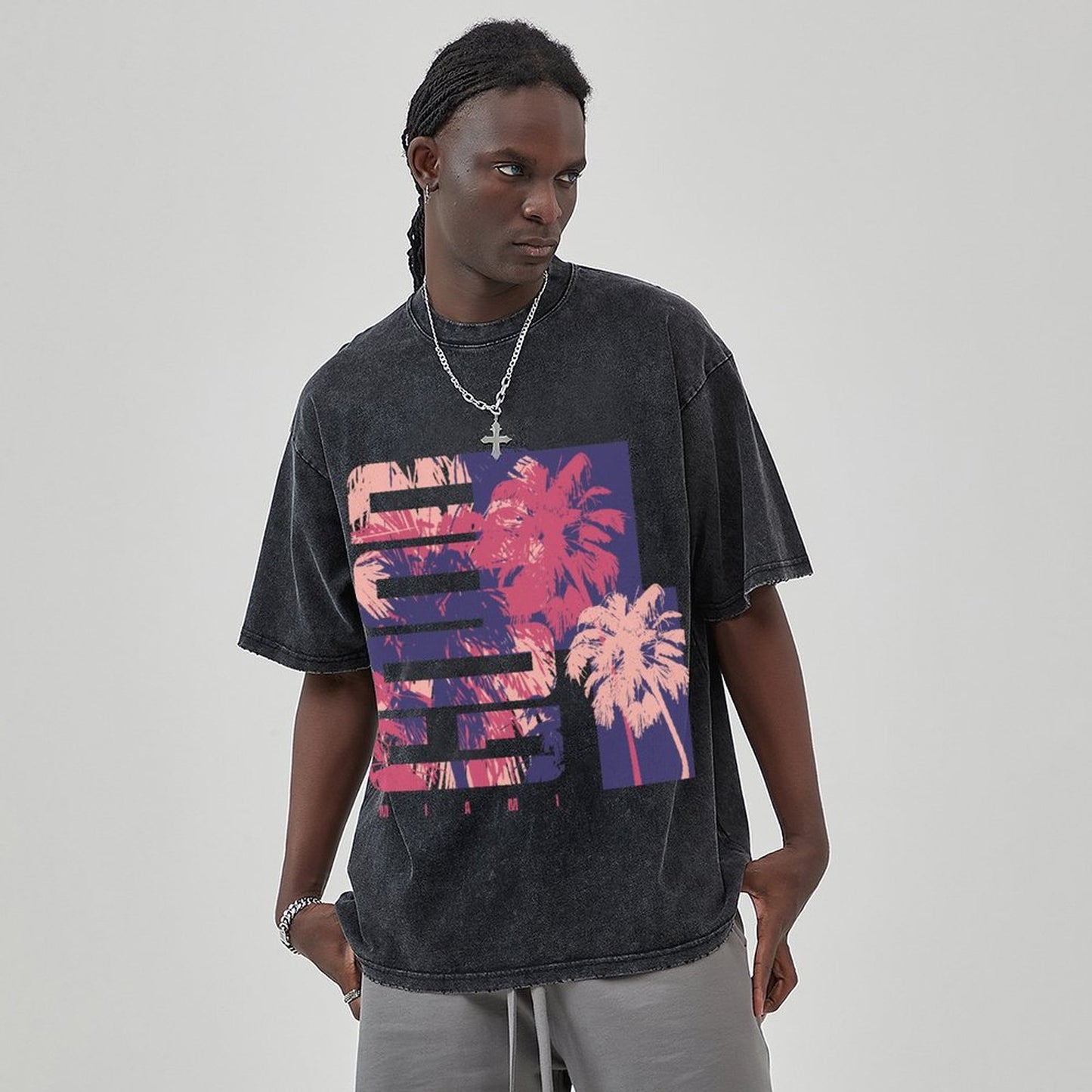Unisex Vintage Solid Wash T-Shirts 2305101922