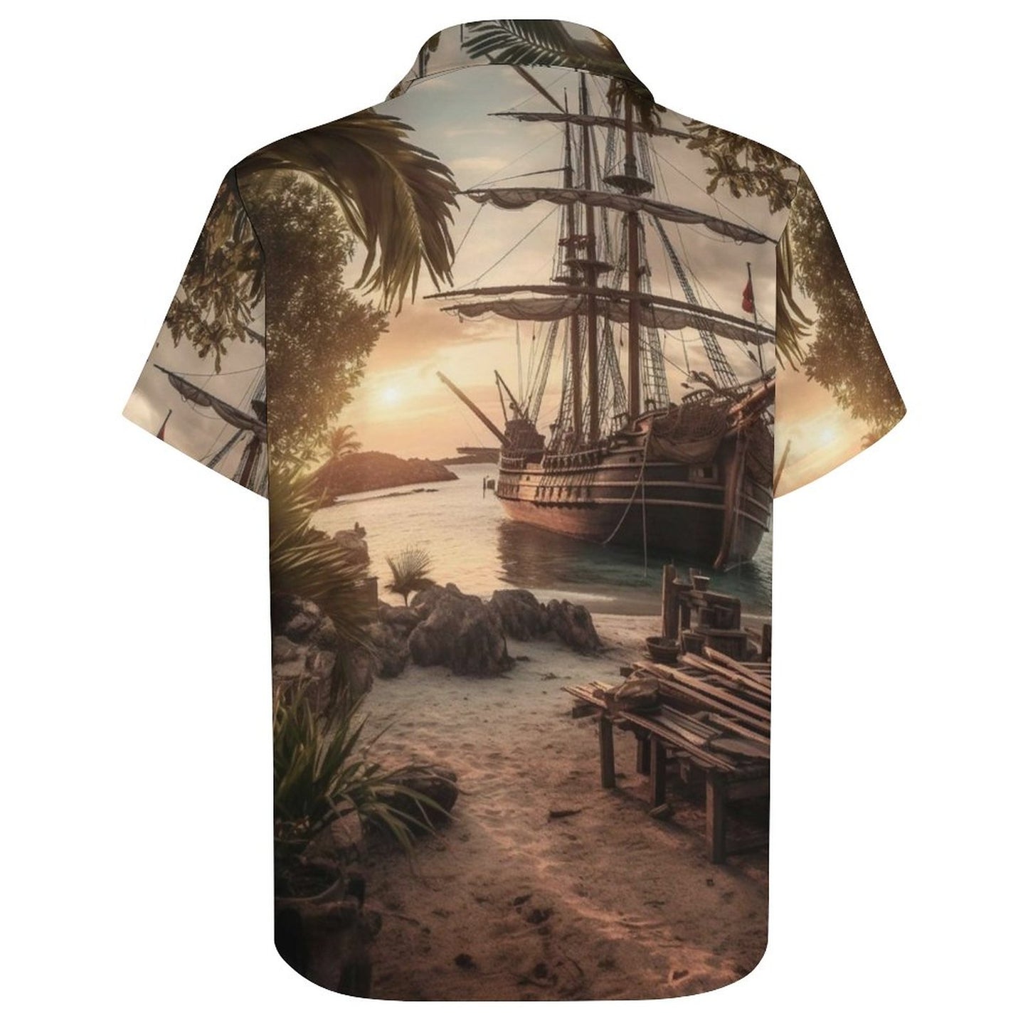 Men's Hawaiian Casual Short Sleeve Shirt 2306104247