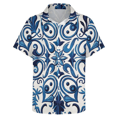 Men's Fashion Casual Printed Short Sleeve Shirts 2306100440