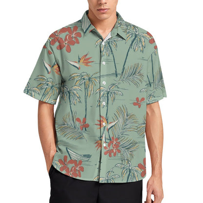 Men's Hawaiian Print Resort Shirt 2305106121