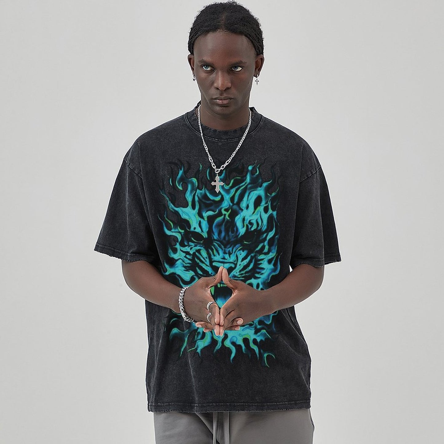 Unisex Vintage Solid Wash T-Shirts 2305101616
